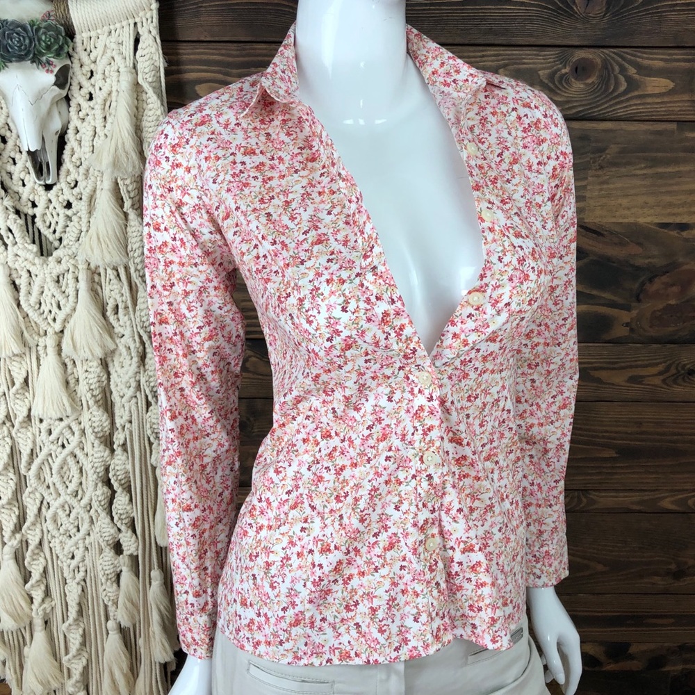 Eddie Bauer | Floral Button Down‎ Blouse